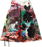 Thumbnail for your product : Prada Duchesse skirt with panorama motif