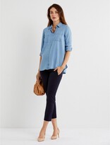 Thumbnail for your product : A Pea in the Pod Curie Secret Fit Belly Slim Ankle Maternity Pant-Navy-M |