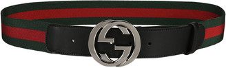 Gucci Web Stripe GG Buckle Belt