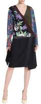 Thumbnail for your product : Diane von Furstenberg Printed Stretch-Silk Crepe De Chine Wrap Blouse
