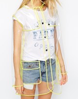Thumbnail for your product : ASOS COLLECTION Rain Coat with Panel Detail and Detachable Quilt Lining