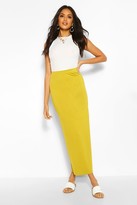 Thumbnail for your product : boohoo Basic Contrast Waist Jersey Maxi Skirt