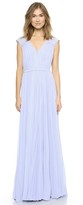Thumbnail for your product : Rebecca Taylor Poly Pleated Gown