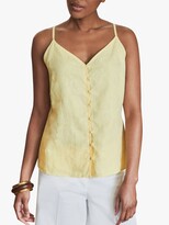Thumbnail for your product : Pure Collection Linen Button Front Camisole