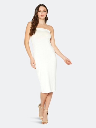 white tube dress