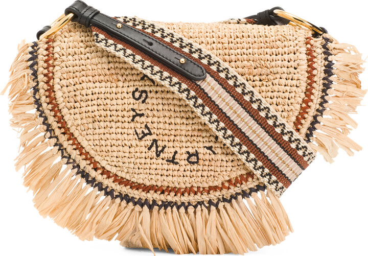 Stella McCartney Made In Italy Raffia Logo Shoulder Bag ShopStyle
