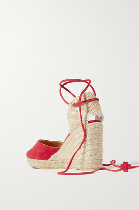 【CASTANER】 + NET SUSTAIN Carina 80 espadrilles サンダル NET SUSTAIN Carina 80 canvas wedge espadrilles | NET-A-PORTER