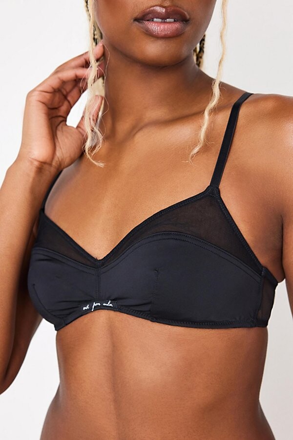 Out From Under Daisy Mesh Plunge Wrap Bralette - ShopStyle Bras