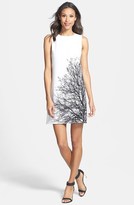 Thumbnail for your product : Vince Camuto 'Tranquil Tree' Shift Dress (Regular & Petite)