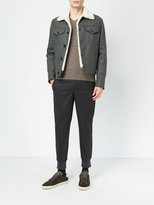 Thumbnail for your product : Neil Barrett pinstripe cuff hem tailored trousers