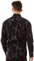 Thumbnail for your product : Nike SB The Killingsworth Stretch Lizard Camo Buttondown Shirt in Black and Grey