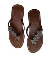 Thumbnail for your product : Aspiga Tatu Silver Heel Leather Sandals