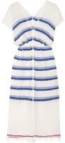 Thumbnail for your product : Lemlem Berta striped cotton-gauze dress