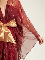 Thumbnail for your product : Zandra Rhodes Summer Collection The 1973 Field Of Lilies Gown - Burgundy