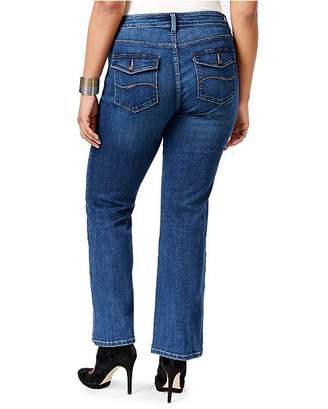 Macy's Lee Platinum Plus Size Curvy-Fit Bootcut Jeans, Created for