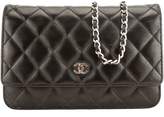 Thumbnail for your product : Chanel Black Quilted Lambskin Leather Classic Wallet On Chain WOC Bag (Pre Owned)