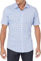 Thumbnail for your product : Buttoned Down Amazon Brand Men's Slim Fit Stretch Spread-Collar Short-Sleeve Non-Iron Shirt
