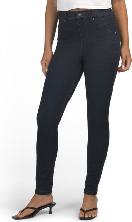 Ultra Soft Denim Curvy Leggings for Women | Polyester/Spandex/Cotton