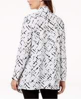Thumbnail for your product : JM Collection Printed Crinkled Cardigan, Created for Macy's