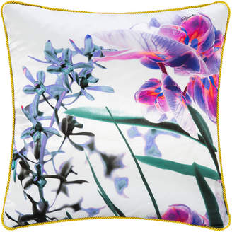 Roberto Cavalli Phalaenopsis Silk Cushion - 40x40cm - Pink