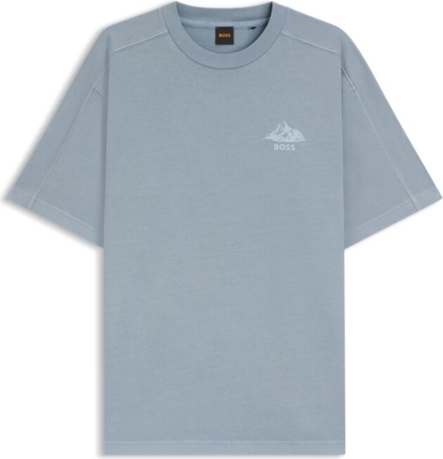 HUGO BOSS Cotton-jersey T-shirt with logo detail