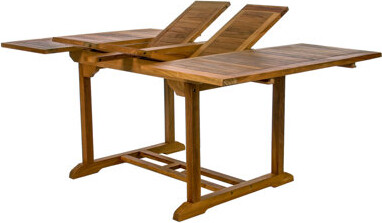 All Things Cedar 5-Piece Butterfly Extension Table Stacking Chair Set