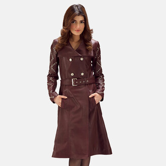 Trench Leather Jacket Women | Shop the world's largest collection 