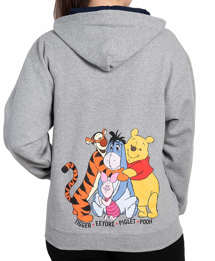 Disney Zip Hoodie Eeyore Winnie The Pooh Piglet Tigger - grey - S -  ShopStyle