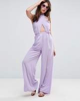 Thumbnail for your product : ASOS Jumpsuit with Cross Front and Super Wide Leg