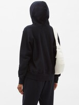 Thumbnail for your product : LES TIEN Brushed-back Cotton Hooded Sweatshirt - Navy