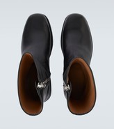 Thumbnail for your product : Dries Van Noten Leather biker boots