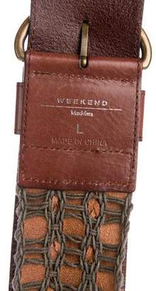 Max Mara Weekend Braided Leather Belt