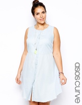 Thumbnail for your product : ASOS CURVE Dress In Denim