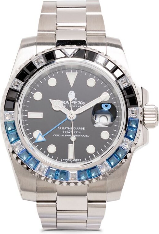 A Bathing Ape Type 2 BAPEX Crystal Stone 55mm - ShopStyle Watches