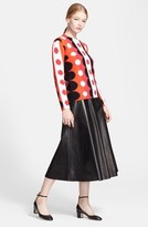 Thumbnail for your product : Valentino Lightweight Leather Midi Skirt