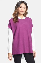 Thumbnail for your product : Eileen Fisher Jewel Neck Lightweight Merino Wool Top