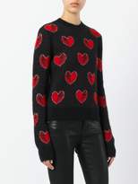 Thumbnail for your product : Saint Laurent heart and lightning sweater