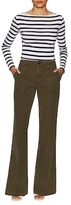 Thumbnail for your product : J Brand Drea Cotton Utility Flared Pant