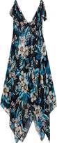 Thumbnail for your product : Diane von Furstenberg West Draped Floral-print Silk-chiffon Maxi Dress