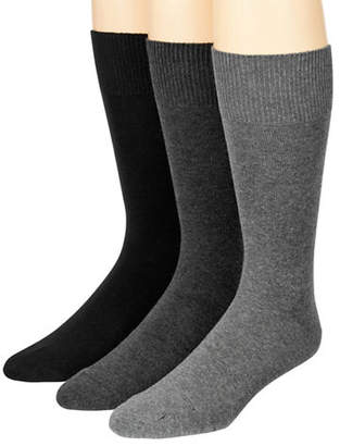 MCGREGOR Mens Three-Pack Flat Knit XL Crew Socks