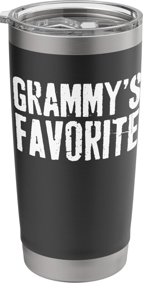 Grammy’s Favorite Vintage Grandparent Humor Kids Funny Grammy’s Favorite Funny Grandparent Grandchild Vintage Stainless Steel Insulated Tumbler