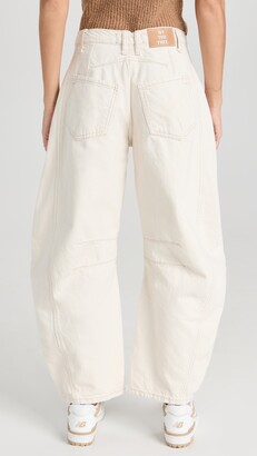 Free People We The Free Good Luck Mid-Rise Barrel Jeans