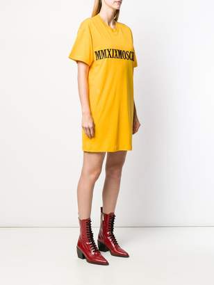Moschino MMXIX embroidery T-shirt dress