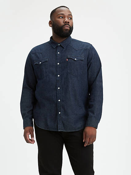 Levi's Classic Western Shirt Chambray (Big) - Men's - Red Cast Rinse -  ShopStyle