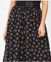 Thumbnail for your product : Select Fashion Fashion Womens Black Spriggy Corset Belt Maxi Skirt - size 8