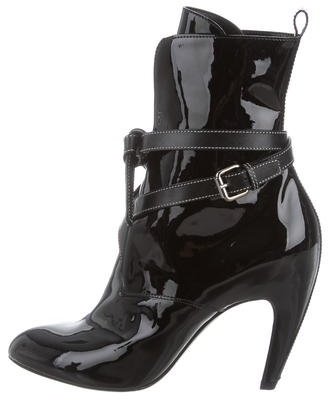 Louis Vuitton Patent Leather Ankle Boots