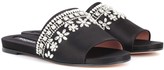 Thumbnail for your product : Rochas Embellished satin slides