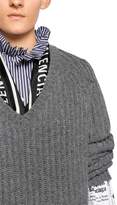 Thumbnail for your product : Balenciaga V Neck Wool Knit Sweater W/ Scarf