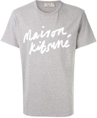 MAISON KITSUNÉ handwriting logo T-shirt