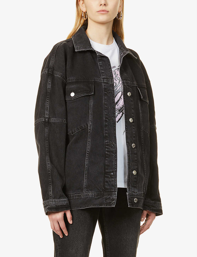 Oversized denim jacket ShopStyle